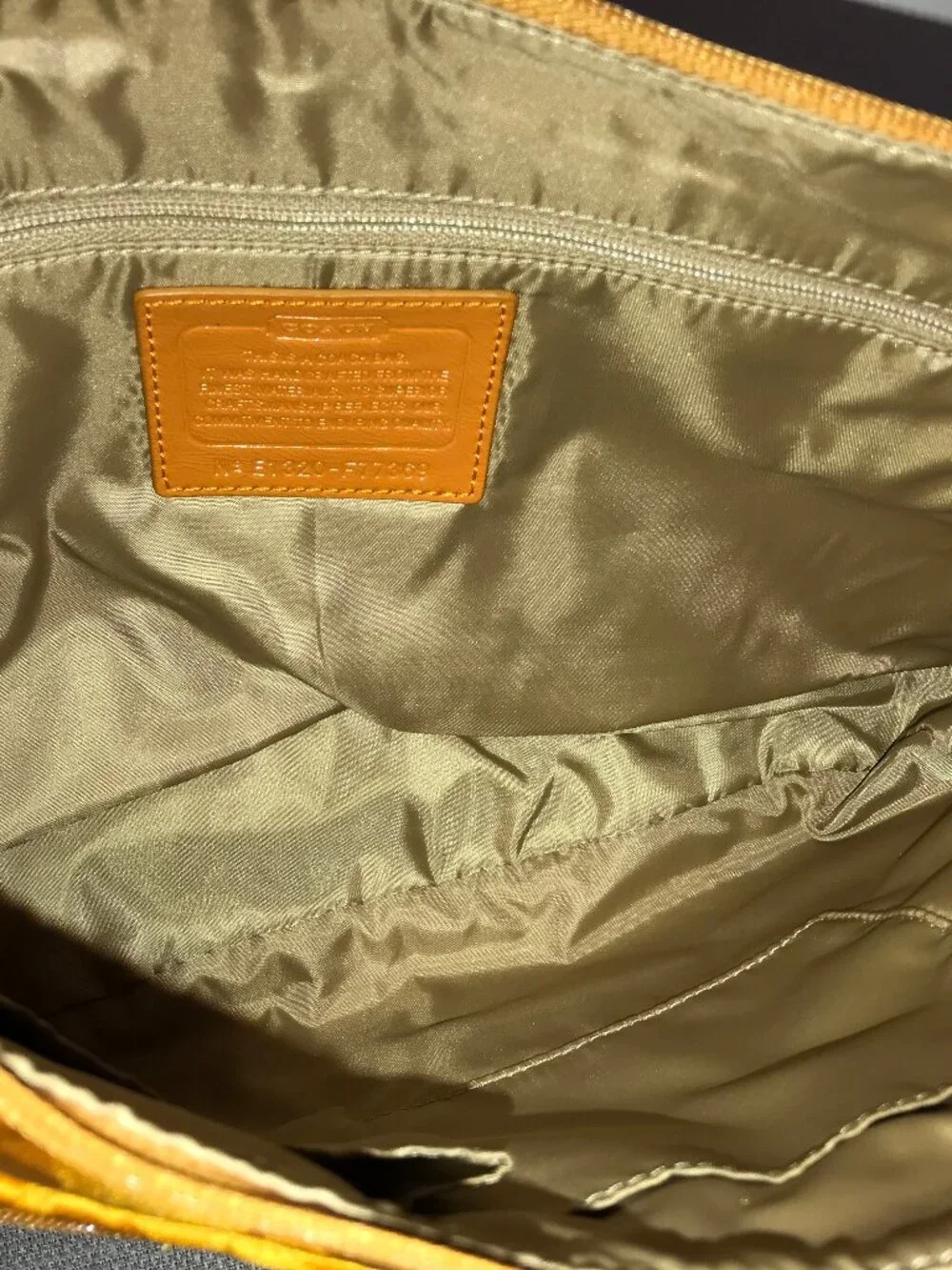 NWT Coach Signature Getaway Crossbody Orange Spice F77369 - Picture 11 of 15